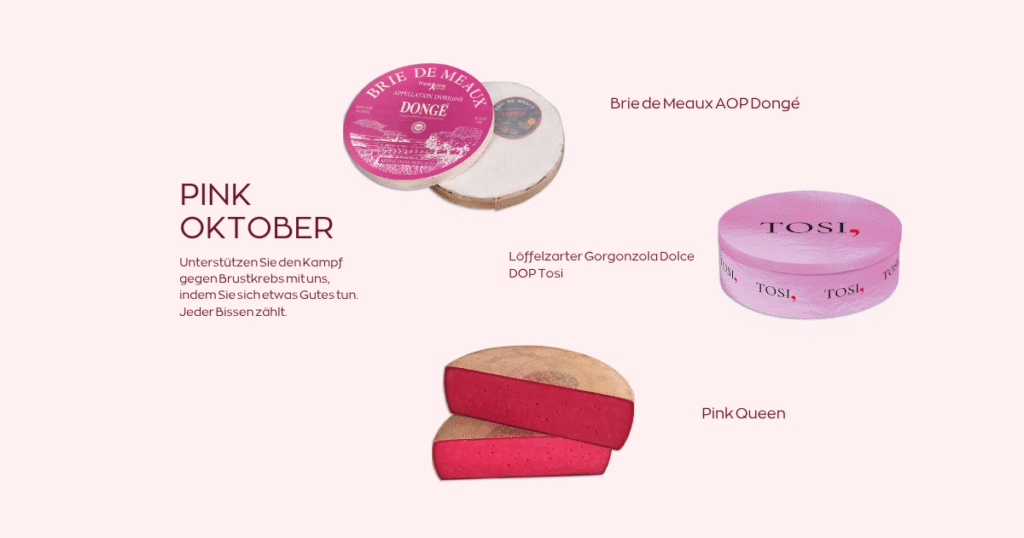 Rosa Oktober - Pink Oktober bei Käseladen Leipziger 34 in Frankfurt